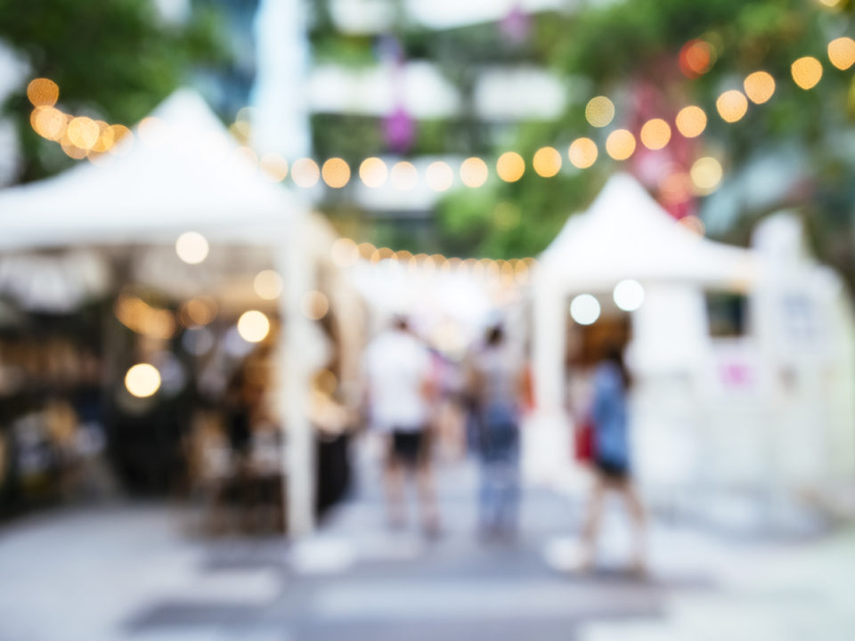 Blur Outdoor Street Market Festival